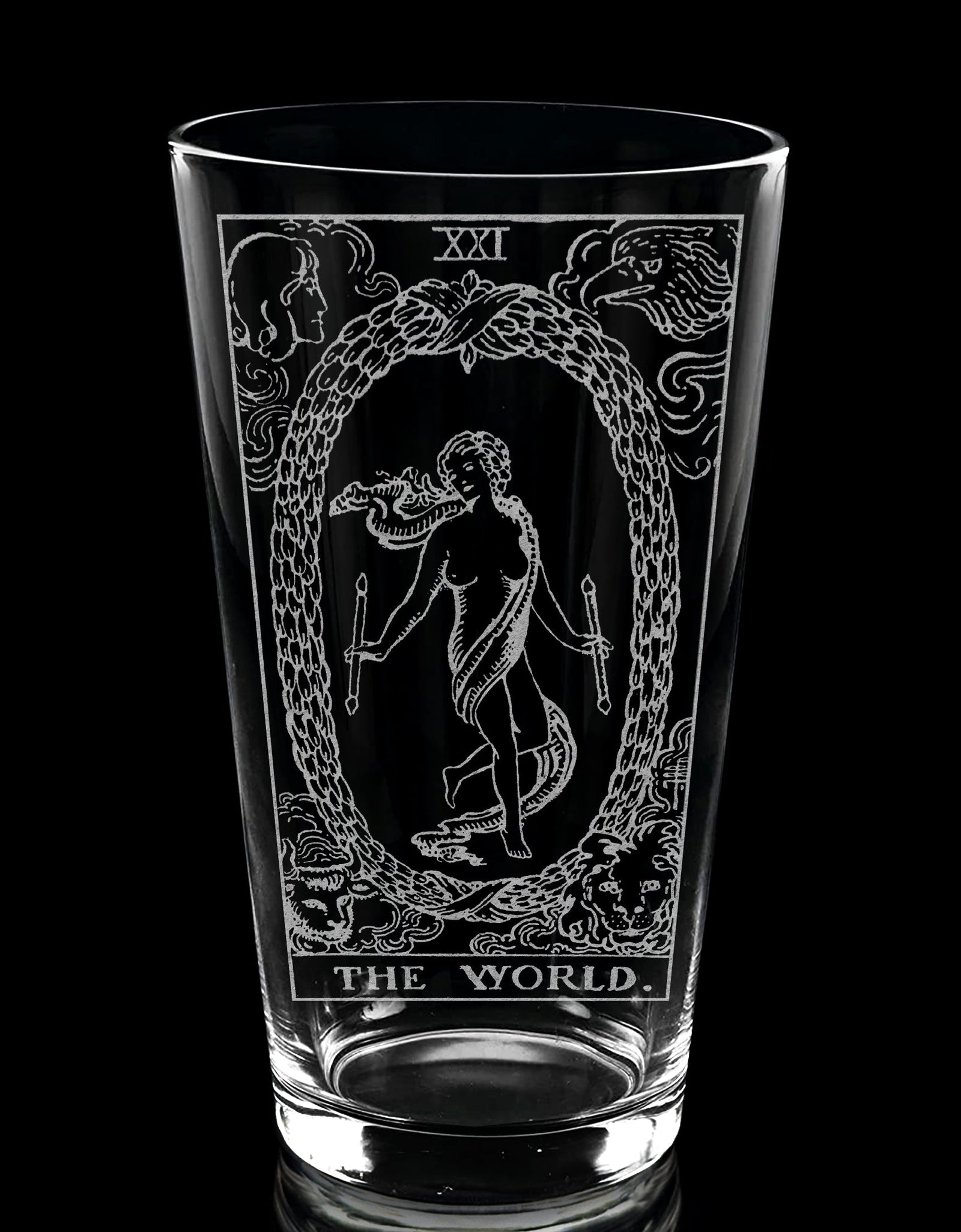 RIDER-WAITE TAROT CARD Pint Glasses by LumEngrave