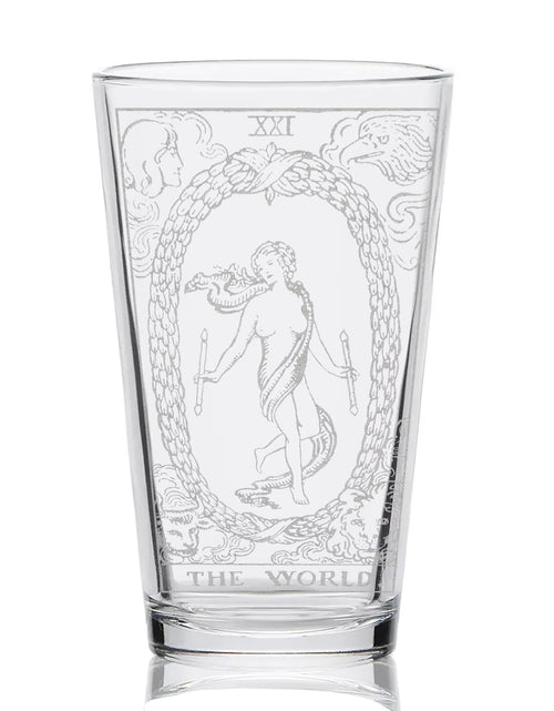 Load image into Gallery viewer, RIDER-WAITE TAROT CARD Pint Glasses by LumEngrave

