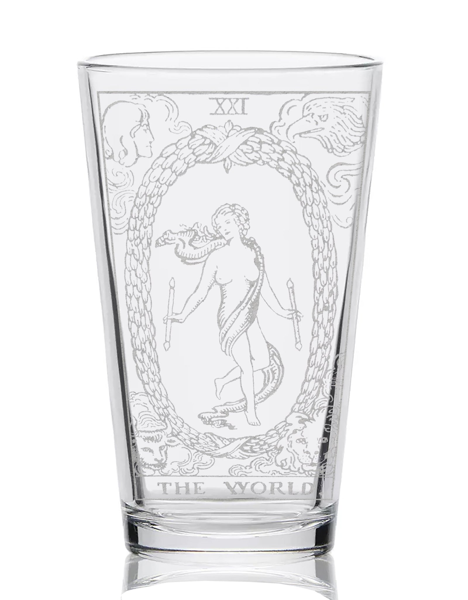 RIDER-WAITE TAROT CARD Pint Glasses by LumEngrave
