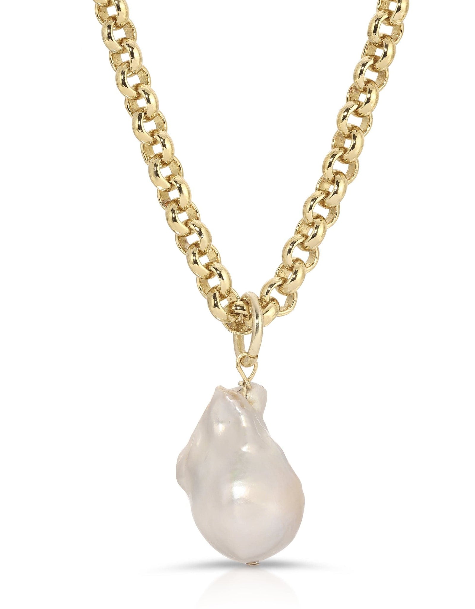Xl Fresh Water Baroque Pearl Pendant by eklexic jewelry