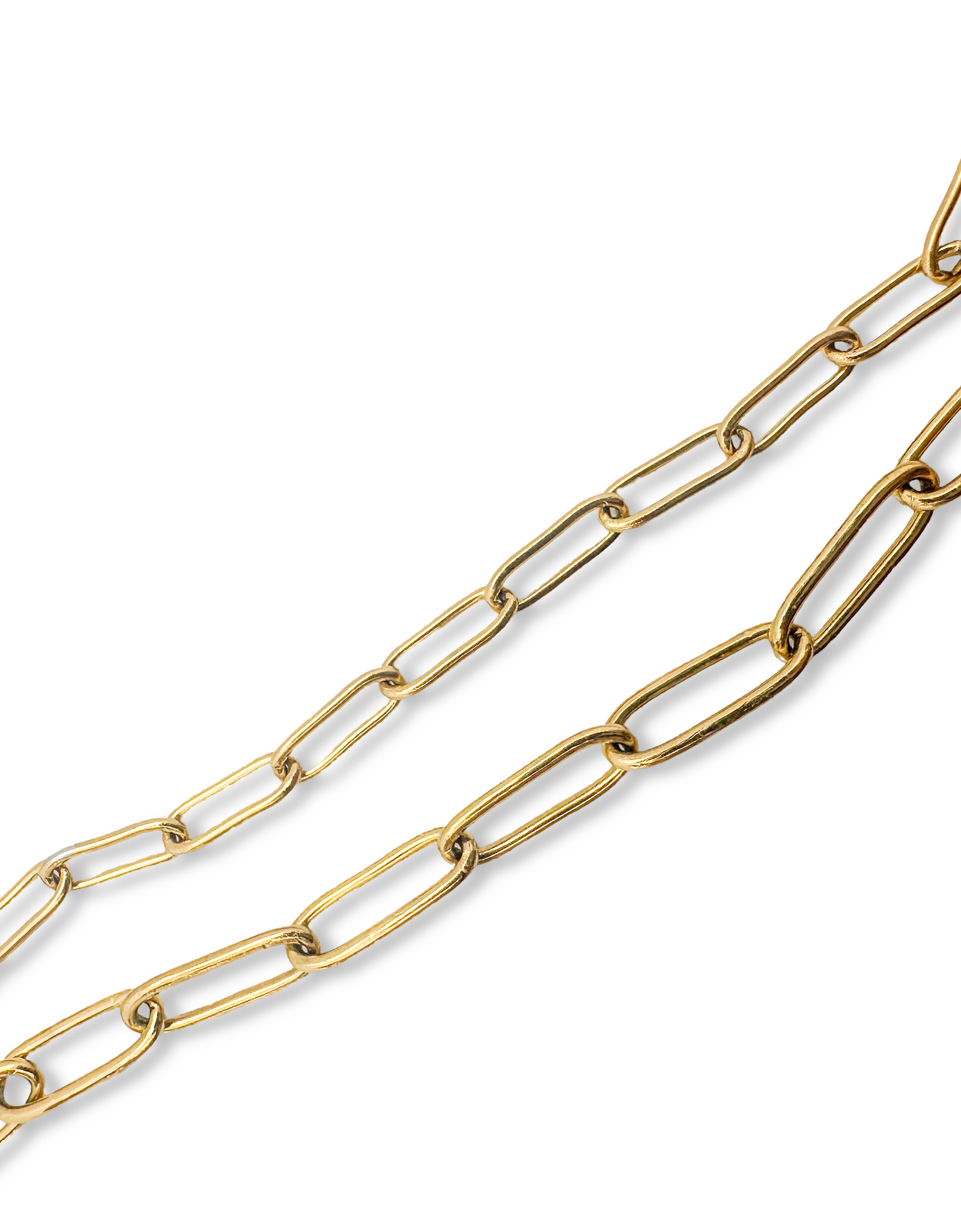 Paperclip Classic Gold Necklace Chain by ETHICGOODS