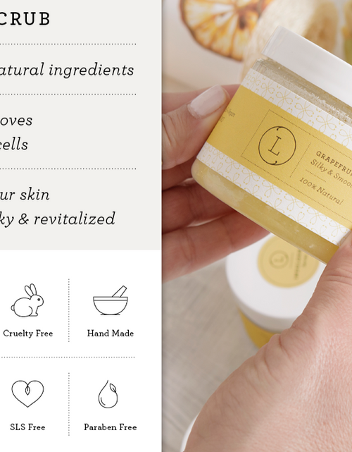 Load image into Gallery viewer, Reviving set with Grapefruit shea butter and Body scrub by Lizush
