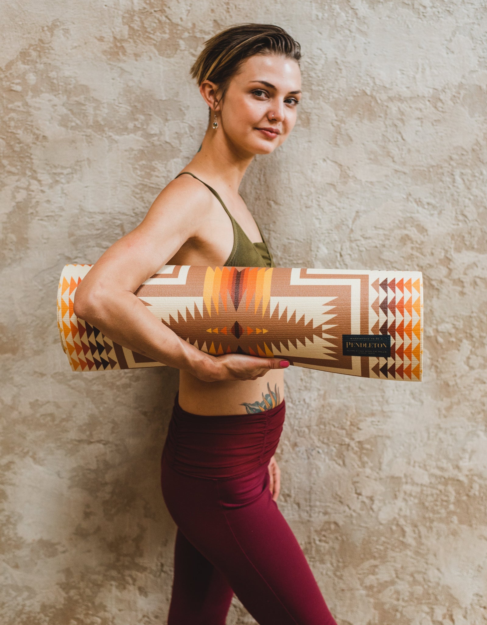 Pendleton x Yune Yoga Mat Harding Tan 5mm by Yune Yoga