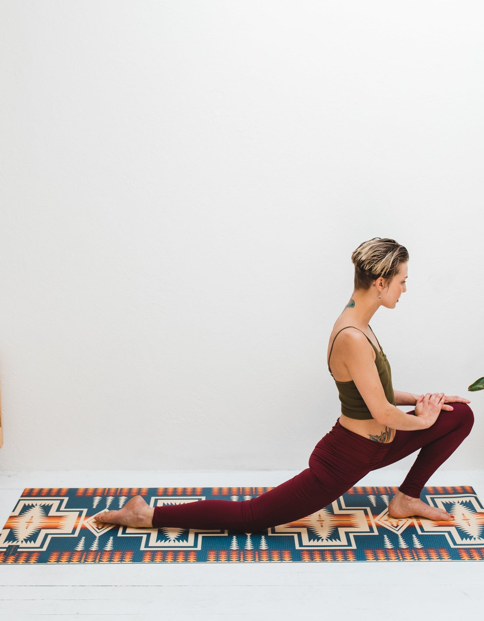 Pendleton x Yune Yoga Mat Harding Navy 5mm by Yune Yoga