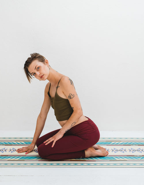 Load image into Gallery viewer, Pendleton x Yune Yoga Mat Turquoise Ridge 5mm by Yune Yoga
