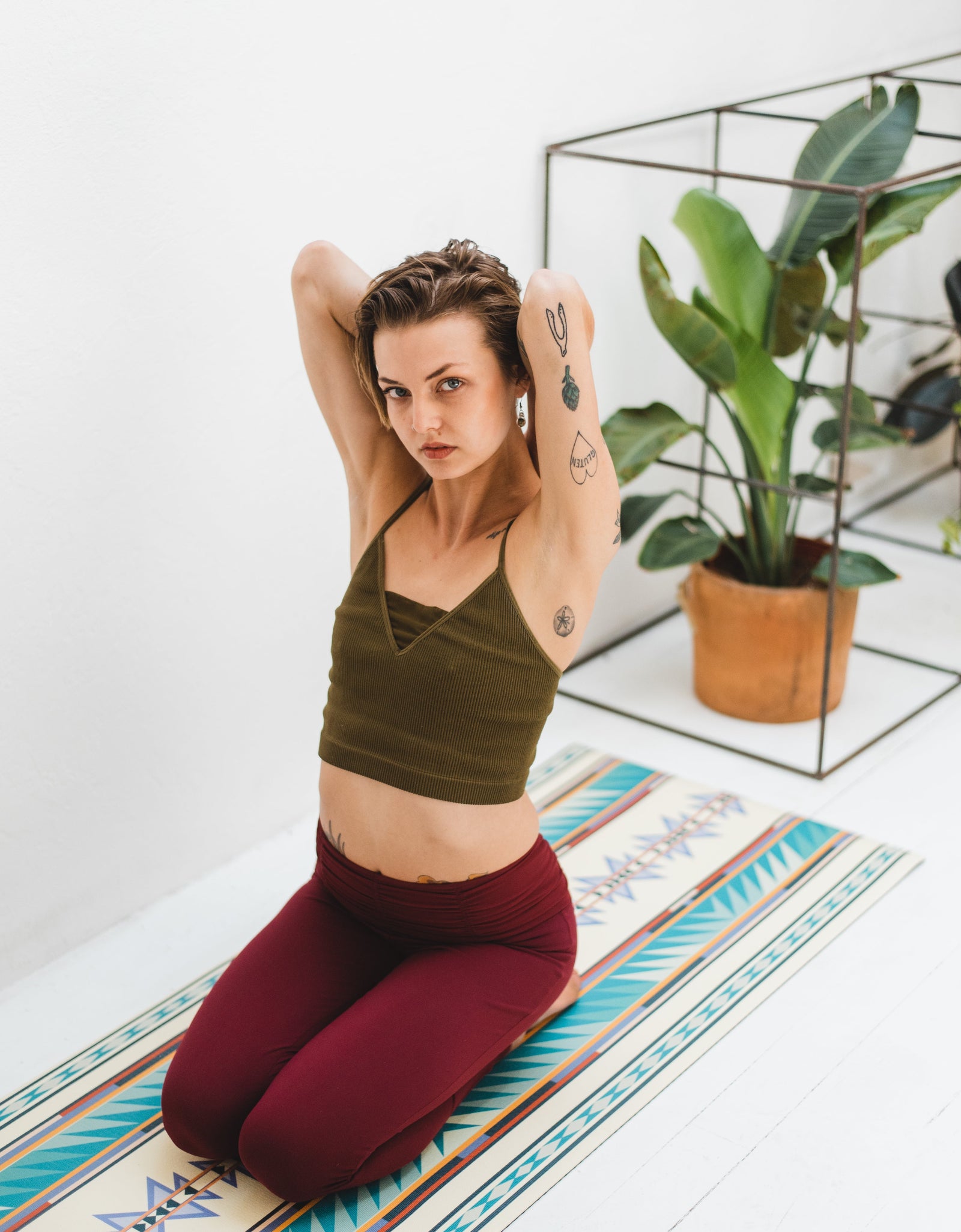 Pendleton x Yune Yoga Mat Turquoise Ridge 5mm by Yune Yoga