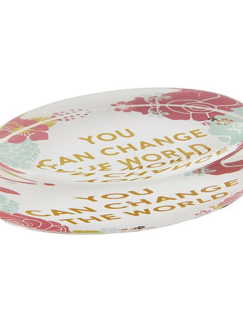 Load image into Gallery viewer, You Can Change The World Glass Paperweight by The Bullish Store
