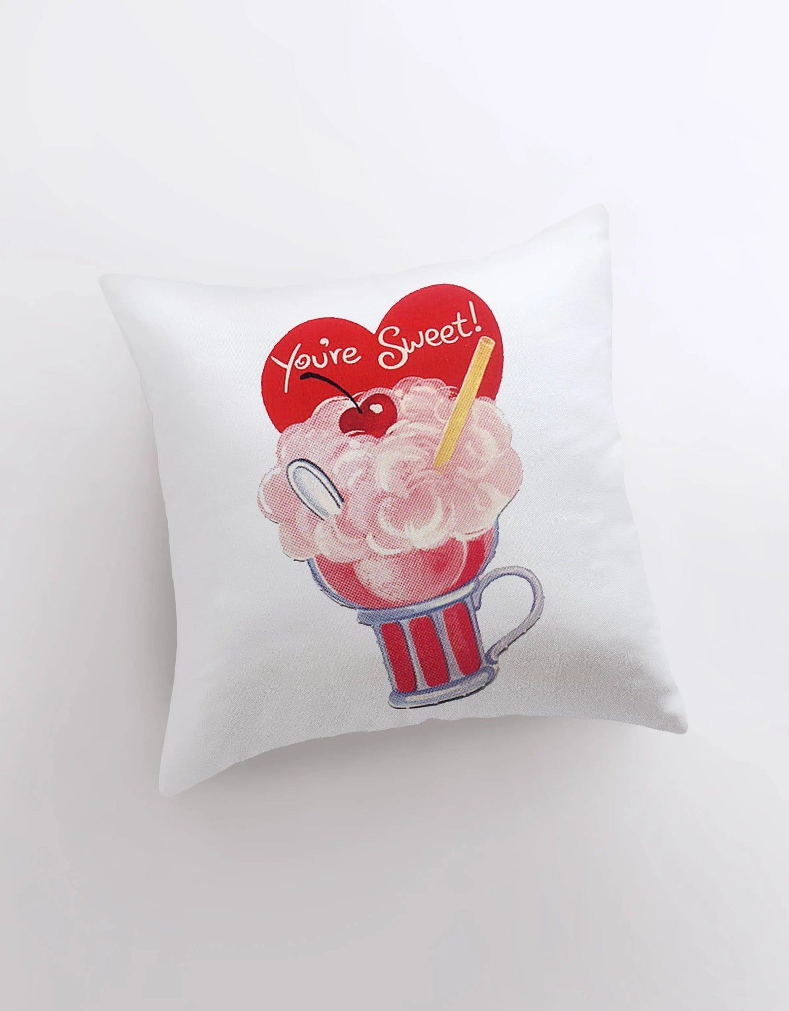 You're Sweet Valentines | Pillow Cover | Valentine card motifs | Throw Pillow | Valentines Day Gifts for Her | Valentines Day by UniikPillows