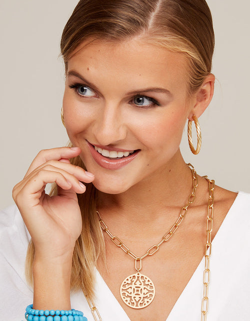 Load image into Gallery viewer, Rising Sun Pendant Chain Necklace by ZENZII
