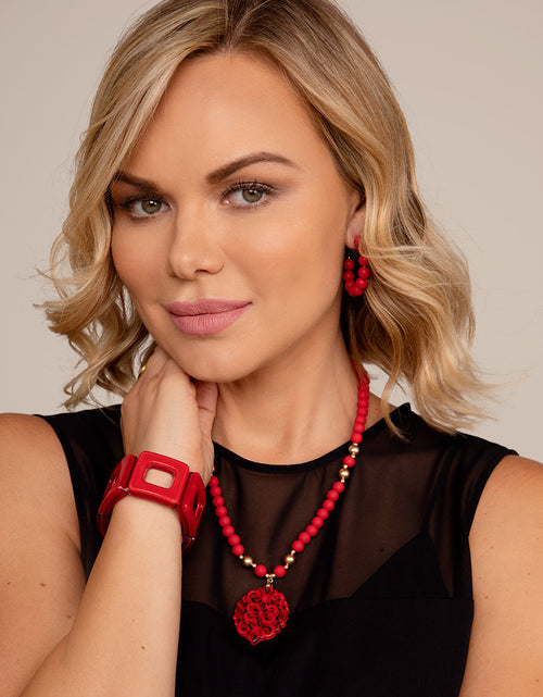 Load image into Gallery viewer, Mia Beaded Collar Necklace by ZENZII
