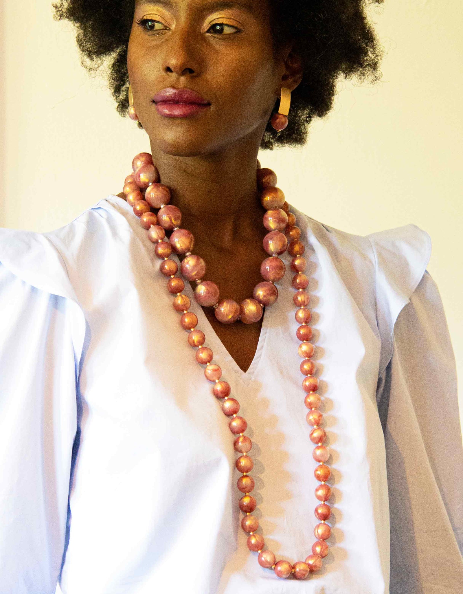 Iris Long Necklace by ZENZII