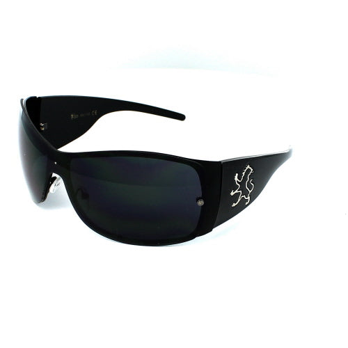Load image into Gallery viewer, KHAN Sunglasses Shield 1028 - White - Black
