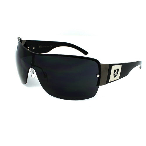 Load image into Gallery viewer, KHAN Sunglasses Shield 3391 - Black
