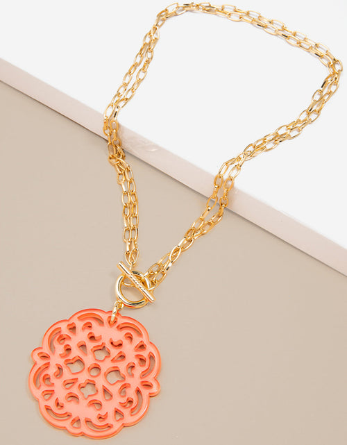 Load image into Gallery viewer, Allure Resin Pendant Necklace by ZENZII
