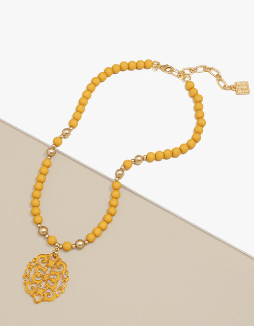 Load image into Gallery viewer, Mia Beaded Collar Necklace by ZENZII
