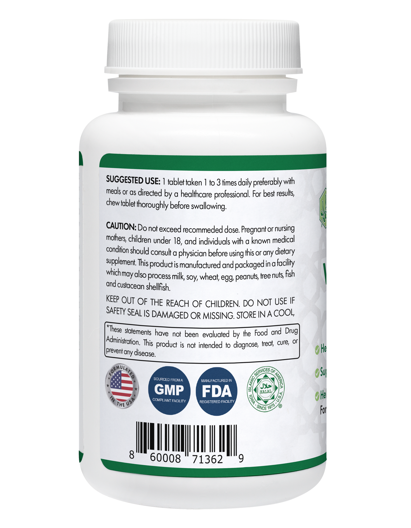 Halal Vitamin B-12 Chewable Tablets (3-Pack) by Zaytun Vitamins