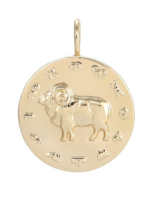 Load image into Gallery viewer, Zodiac Pendant Aries by eklexic jewelry
