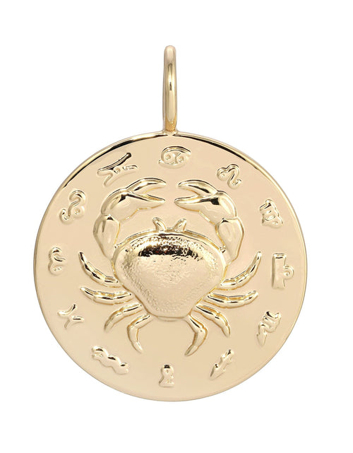 Load image into Gallery viewer, Zodiac Pendant Cancer by eklexic jewelry
