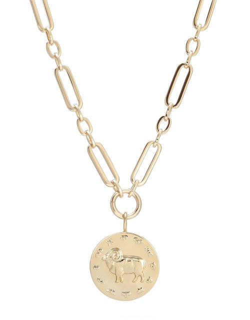Load image into Gallery viewer, Zodiac Pendant Necklace by eklexic jewelry
