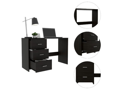 Load image into Gallery viewer, Berlin Three Drawers Desk by FM FURNITURE
