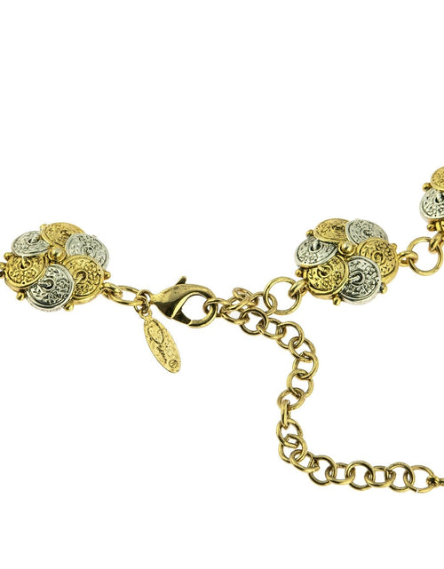 Load image into Gallery viewer, Vintage Oscar De La Renta Beautiful Two Tone 16-19 Inch Necklace #OSN-554 by PVD Vintage Jewelry
