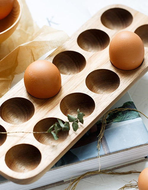 Load image into Gallery viewer, Japanese style Wooden Double Row Egg Storage by Blak Hom
