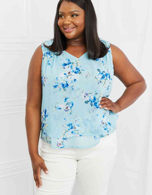 Load image into Gallery viewer, Sew In Love Off To Brunch Full Size Floral Tank Top
