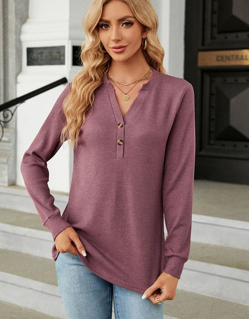 Load image into Gallery viewer, V-Neck Long Sleeve Blouse
