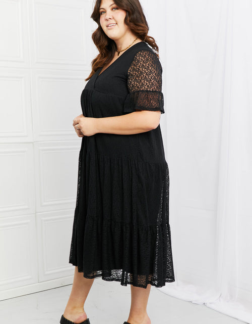 Load image into Gallery viewer, P &amp; Rose Lovely Lace Full Size Tiered Dress
