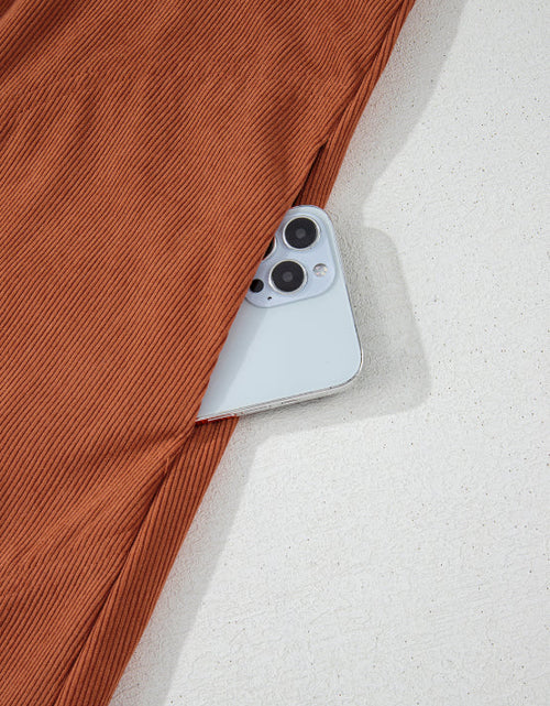 Load image into Gallery viewer, Corduroy Quarter Snap Three-Quarter Sleeve Dress
