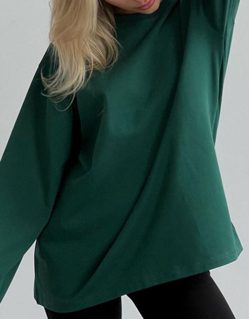 Load image into Gallery viewer, Round Neck Long Sleeve T-Shirt
