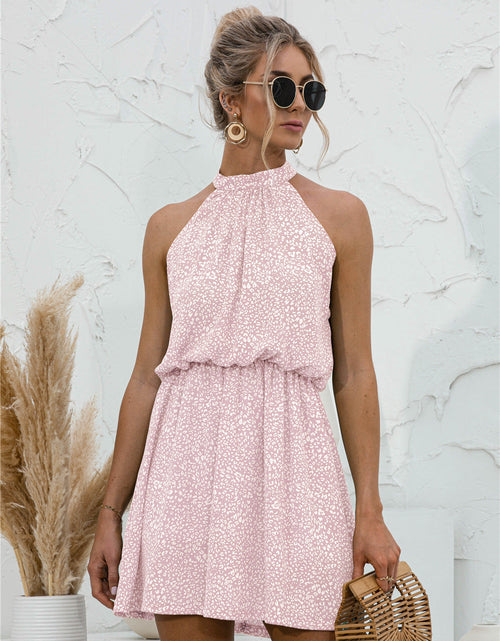 Load image into Gallery viewer, Floral Tied Sleeveless Mini Dress
