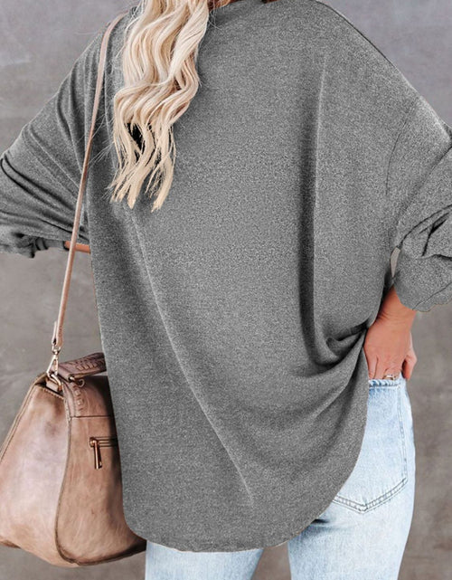 Load image into Gallery viewer, Buttoned Drop Shoulder Top

