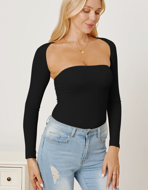 Load image into Gallery viewer, Cutout Raglan Sleeve Bolero and Tube Top
