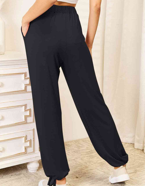 Load image into Gallery viewer, Basic Bae Full Size Soft Rayon Drawstring Waist Pants with Pockets
