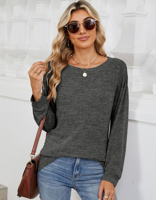 Load image into Gallery viewer, Round Neck Long Sleeve T-Shirt
