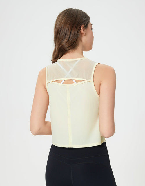 Load image into Gallery viewer, Millennia Round Neck Cropped Active Tank
