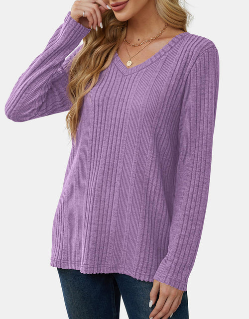 Load image into Gallery viewer, V-Neck Long Sleeve T-Shirt

