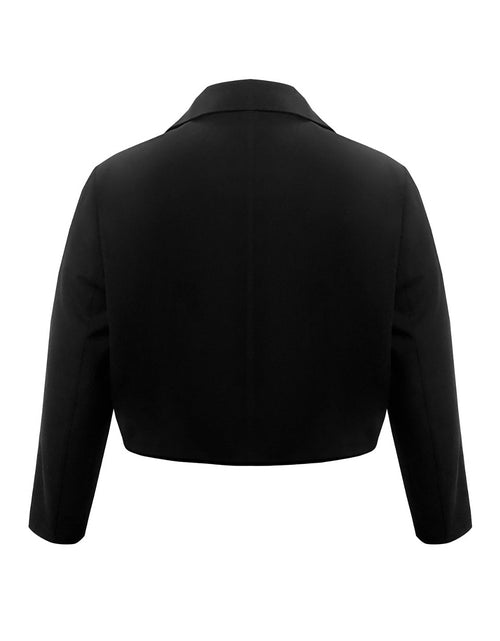 Load image into Gallery viewer, Plus Size Buttoned Lapel Collar Long Sleeve Blazer
