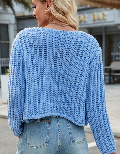 Load image into Gallery viewer, Round Neck Button Up Cardigan with Pockets
