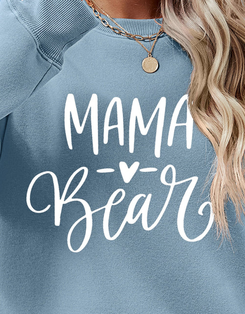 Load image into Gallery viewer, Letter Graphic Round Neck Long Sleeve Sweatshirt
