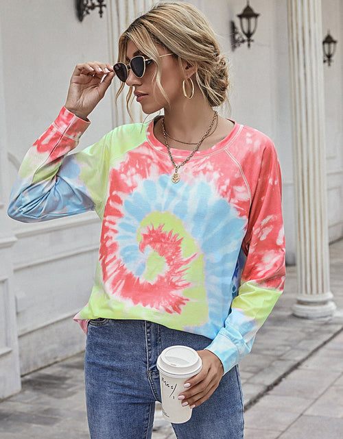 Load image into Gallery viewer, Ivy Lane Printed Round Neck Raglan Sleeve Tee
