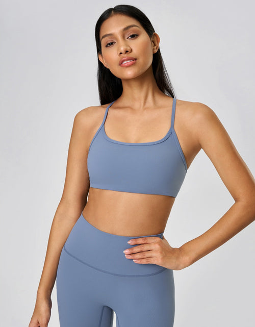 Load image into Gallery viewer, Millennia Crisscross Back Scoop Neck Active Cami with Detachable Chest Pads
