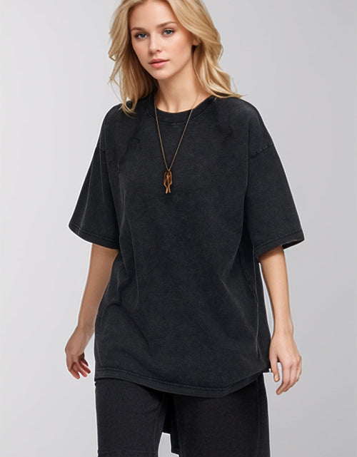 Load image into Gallery viewer, Basic Bae Round Neck Half Sleeve T-Shirt
