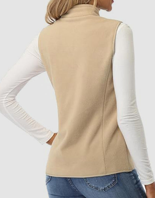 Load image into Gallery viewer, Zip Up Turtleneck Vest with Pockets
