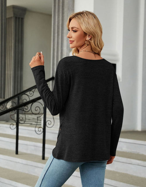 Load image into Gallery viewer, Round Neck Long Sleeve T-Shirt
