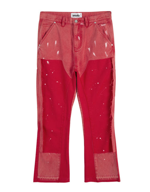 Load image into Gallery viewer, Men's Contrast Washed Bootcut Jeans
