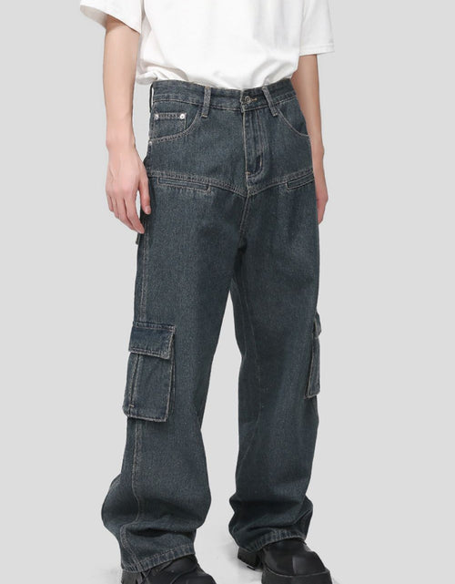 Load image into Gallery viewer, Men's Multi Pocketed Cargo Jeans
