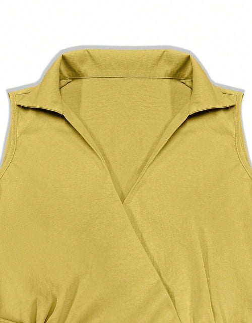 Load image into Gallery viewer, Tie Waist Sleeveless Midi Dress with Pockets
