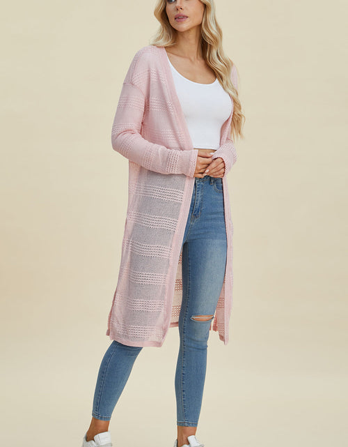 Load image into Gallery viewer, Double Take Full Size Open Front Longline Cardigan
